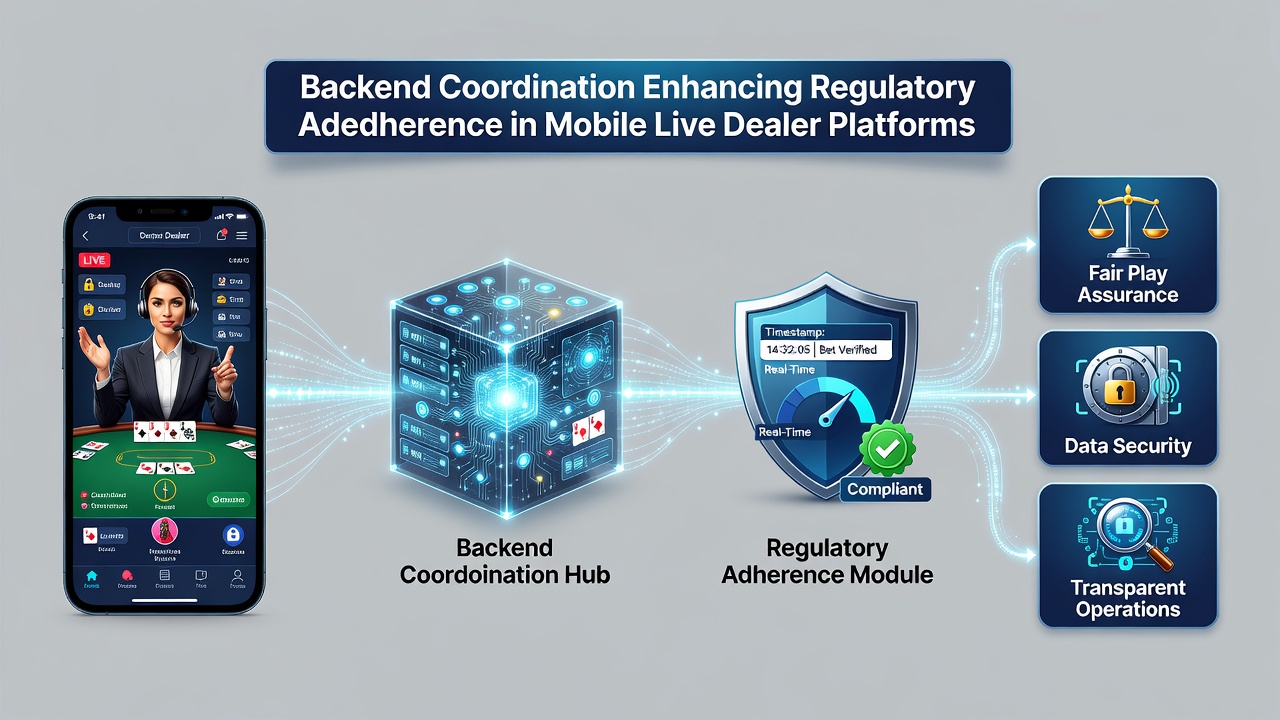 Data integration pathways supporting compliance monitoring in live dealer mobile environments