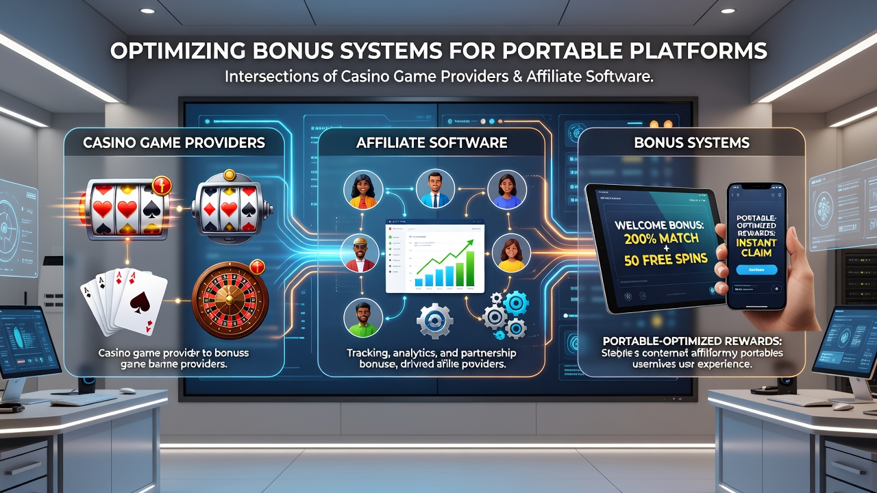 Mobile bonus optimization through integrated affiliate and provider systems