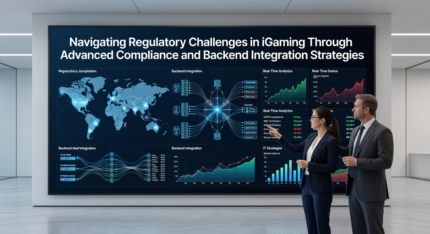 Backend integration architecture connecting compliance modules with iGaming platform databases