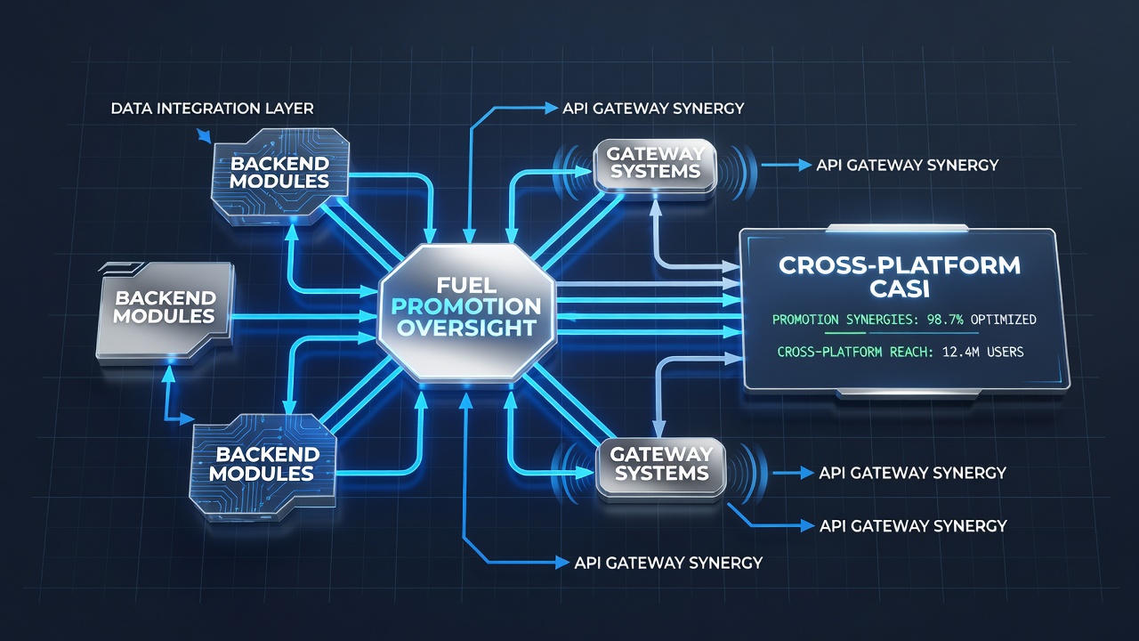 Gateway transaction flows coordinated with backend promotion controls in multi-platform casino systems